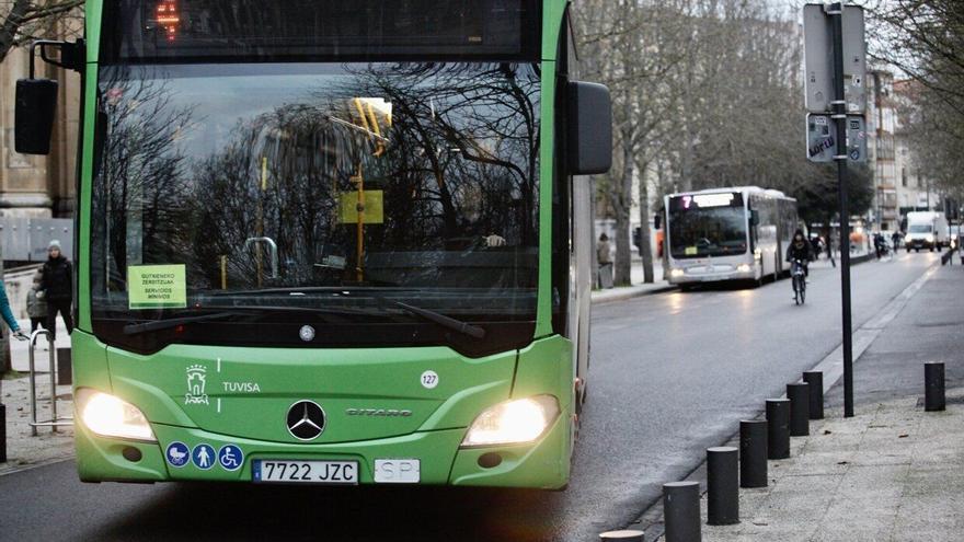 Sigue la huelga en los autobuses de Vitoria, pese al "acercamiento significativo" para solucionar el conflicto de Tuvisa