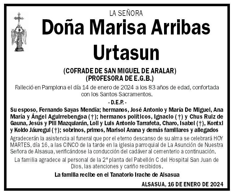 Marisa Arribas Urtasun