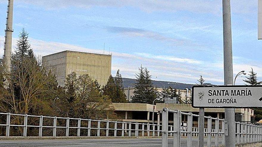 Entrada de la central nuclear de Santa María de Garoña, en la provincia de Burgos.