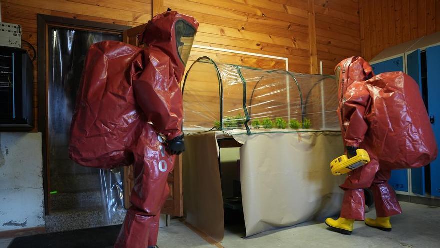 De un narcolaboratorio al agroterrorismo biológico: así fue el simulacro de la Ertzaintza en Arkaute