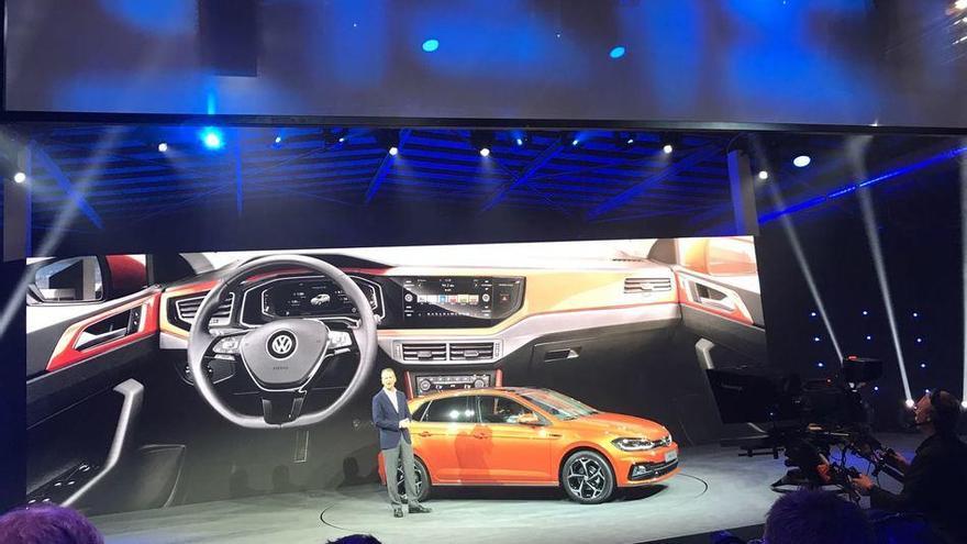 Presentación en Berlín del nuevo Volkswagen Polo que se fabricará en Landaben.