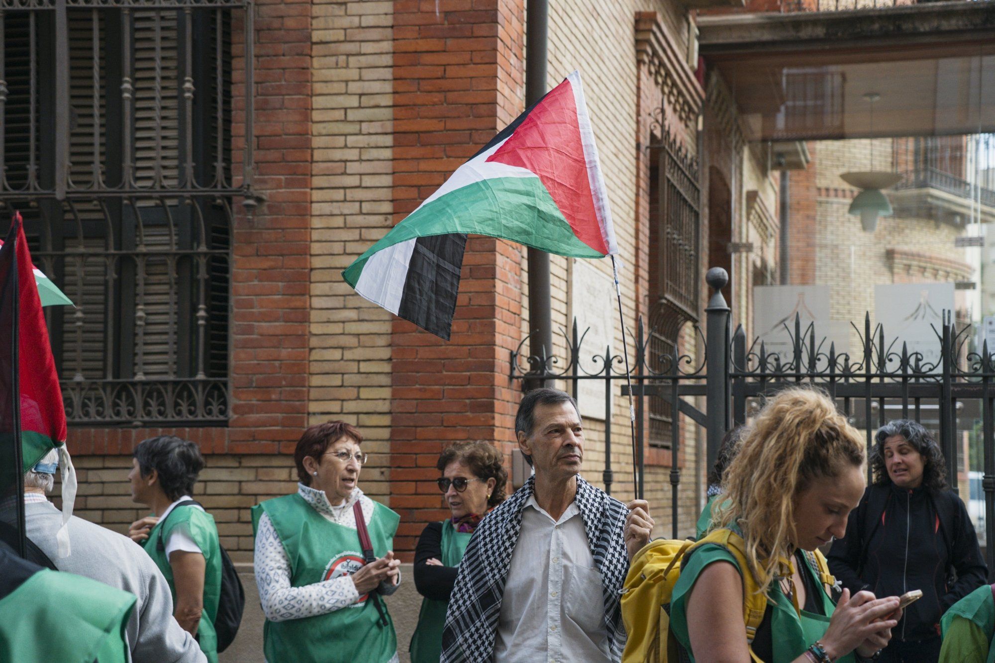 Fotos de la marcha pro Palestina 'Ibaitik Itsasora' en Tudela
