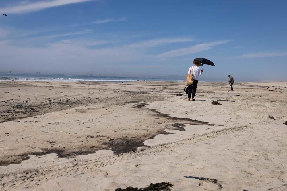 Vertido de crudo en las costas de California