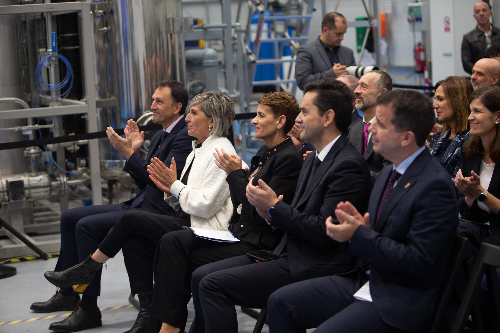 Acto de presentación del Electrolyzer NX2500, el nuevo electrolizador de la empresa Nordex en Lumbier