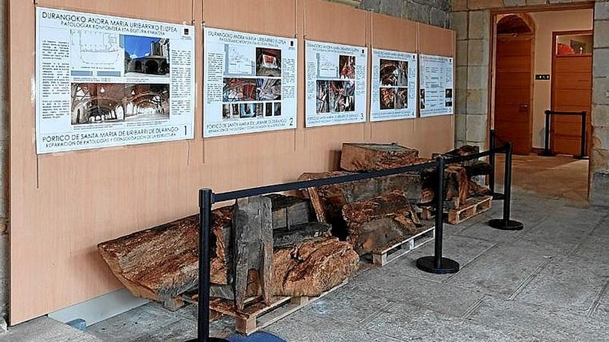 Durango expone el resultado de las obras del  pórtico de Santa María