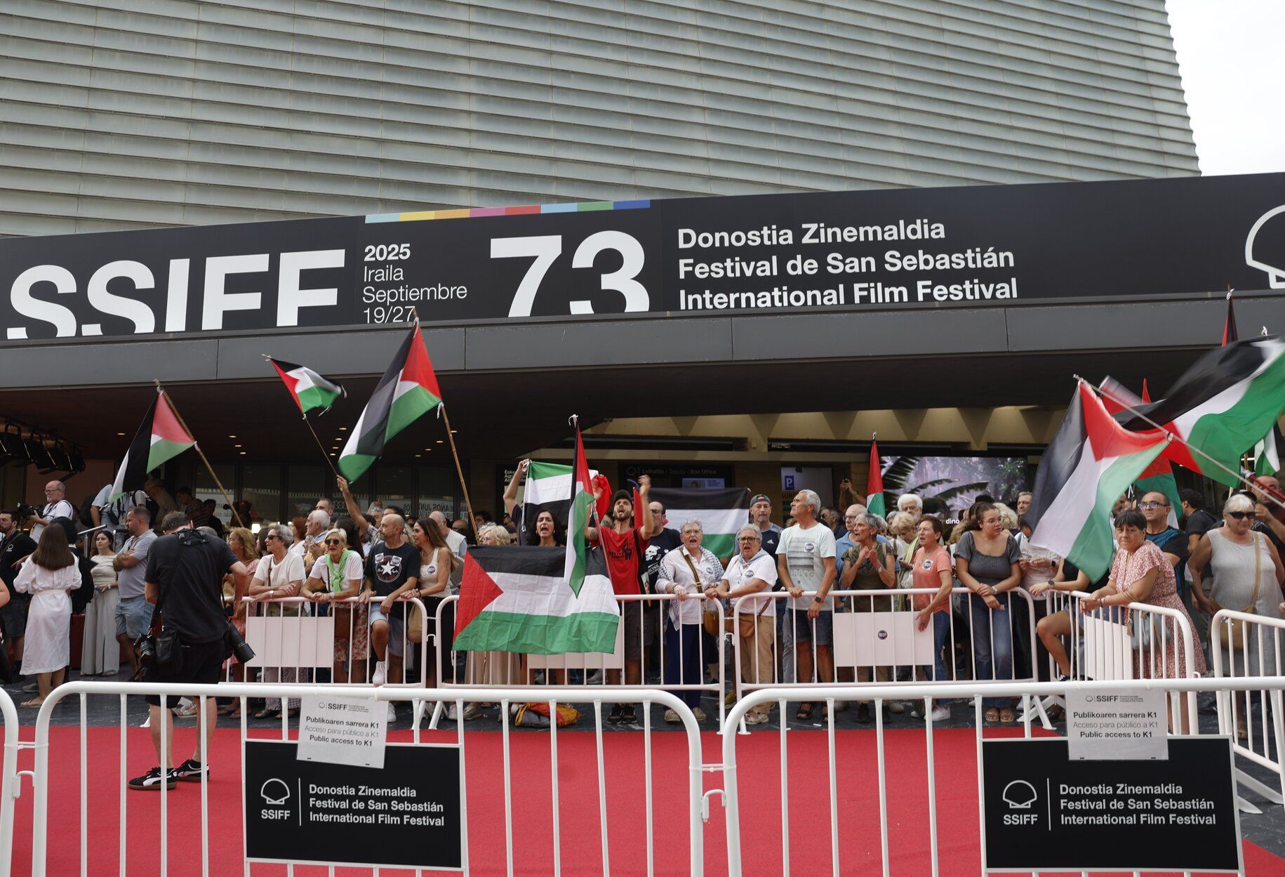 Las protestas por Palestina toman la alfombra roja