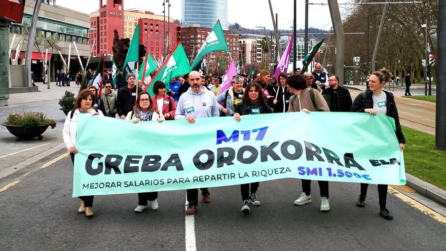 ELA, LAB, Steilas, Hiru y Etxalde prevén una huelga general "potente y exitosa" que cuenta ya con 1.750 adhesiones