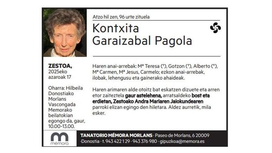 Kontxita Garaizabal Pagola