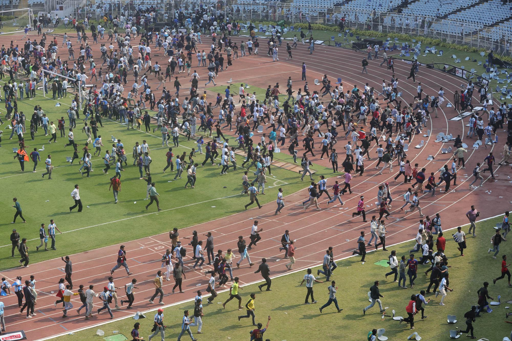 Imágenes de la visita de Messi a India