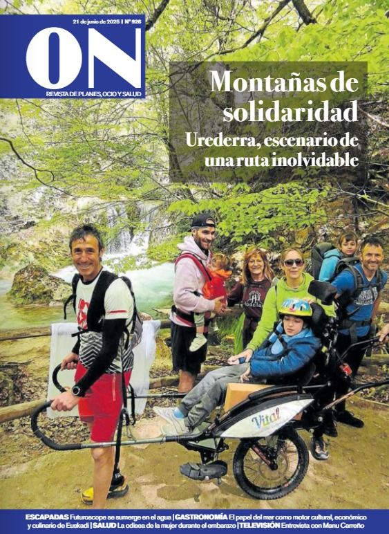Una ruta solidaria, en la portada de la Revista ON.