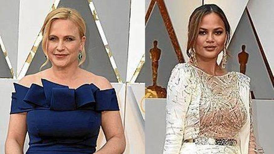 Patricia Arquette y Chrissy Teigen manifestaron su enfado.