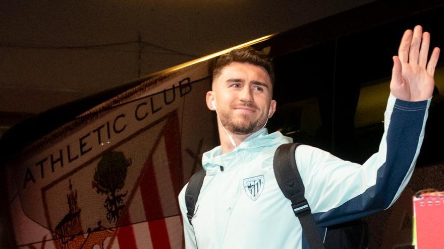 Laporte, a su llegada a San Mamés