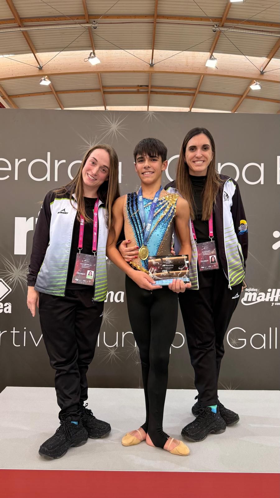 En imágenes: el vizcaino Hodei Rivas, campeón de España de gimnasia rítmica