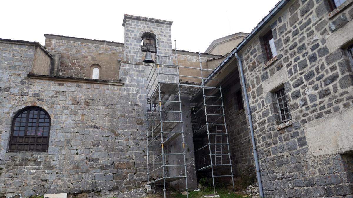 En el santuario se están ejecutando obras de mantenimiento.