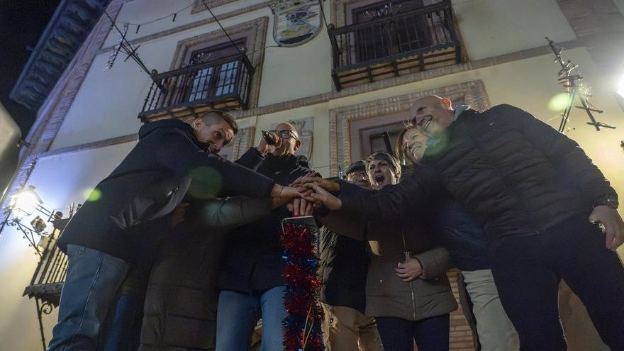 Encendido multitudinario en Corella de las luces de Navidad