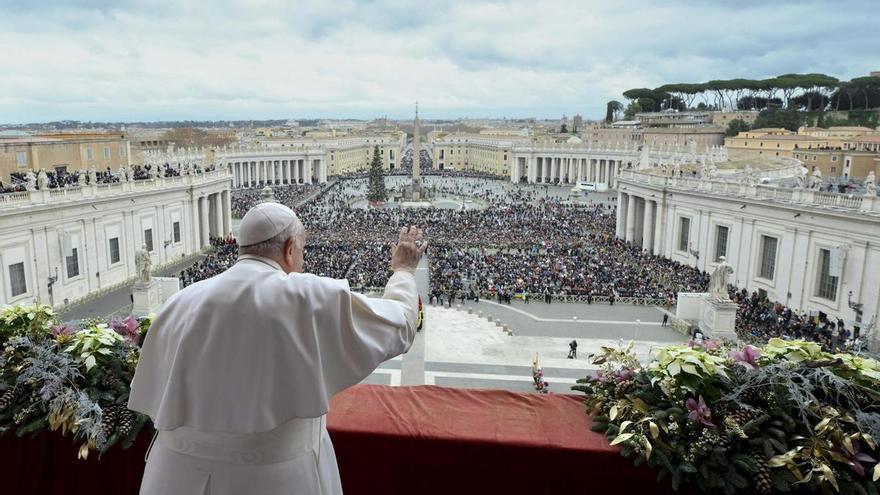 El Papa pide el fin de la guerra en Gaza en su mensaje de Navidad