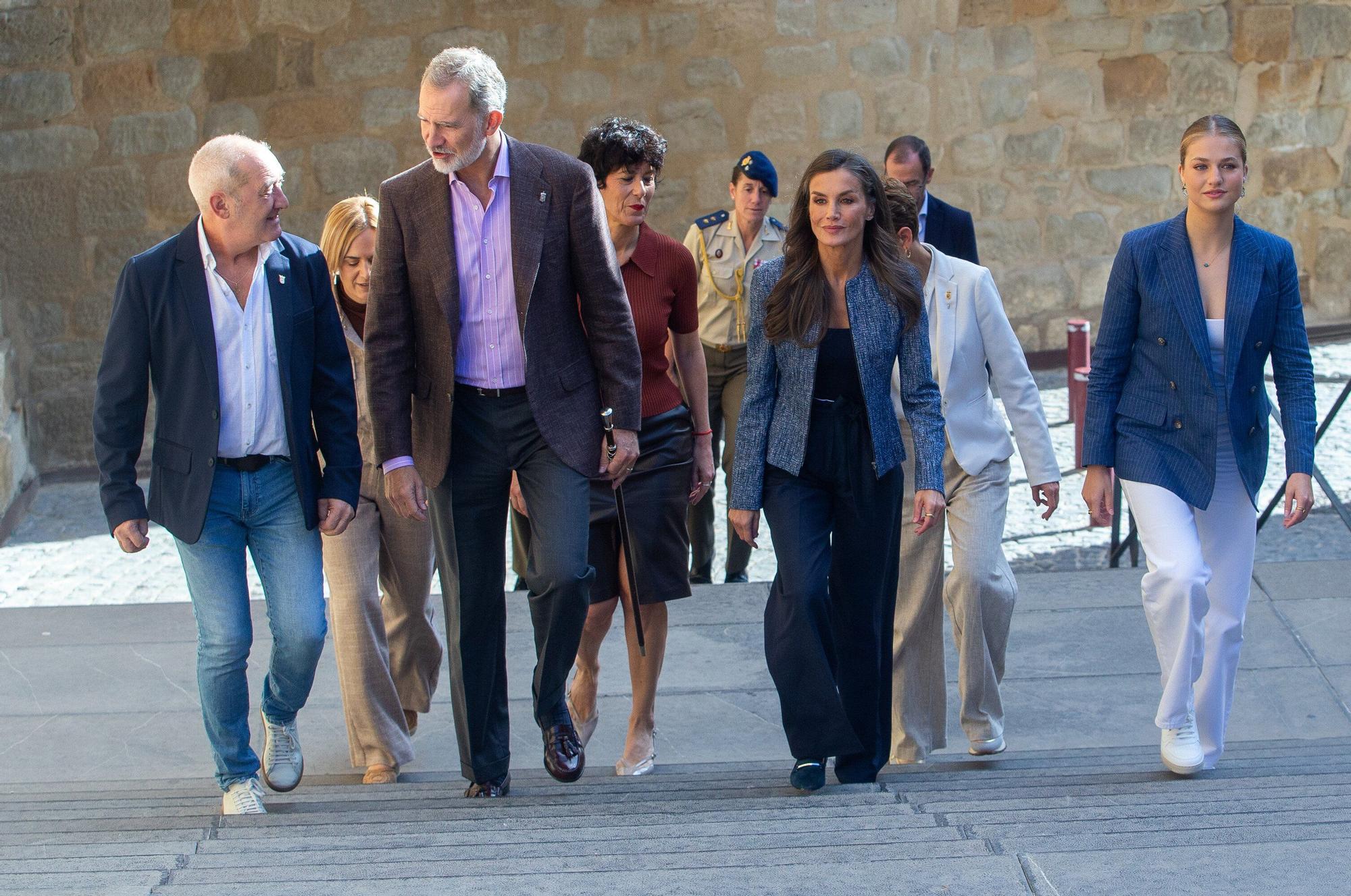 Fotos de la visita de los Reyes a Olite y Tudela