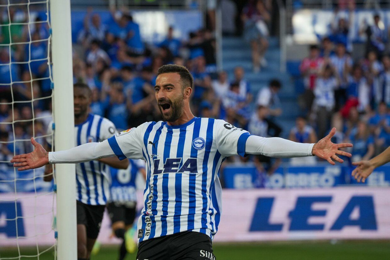 Abde celebra el primer gol