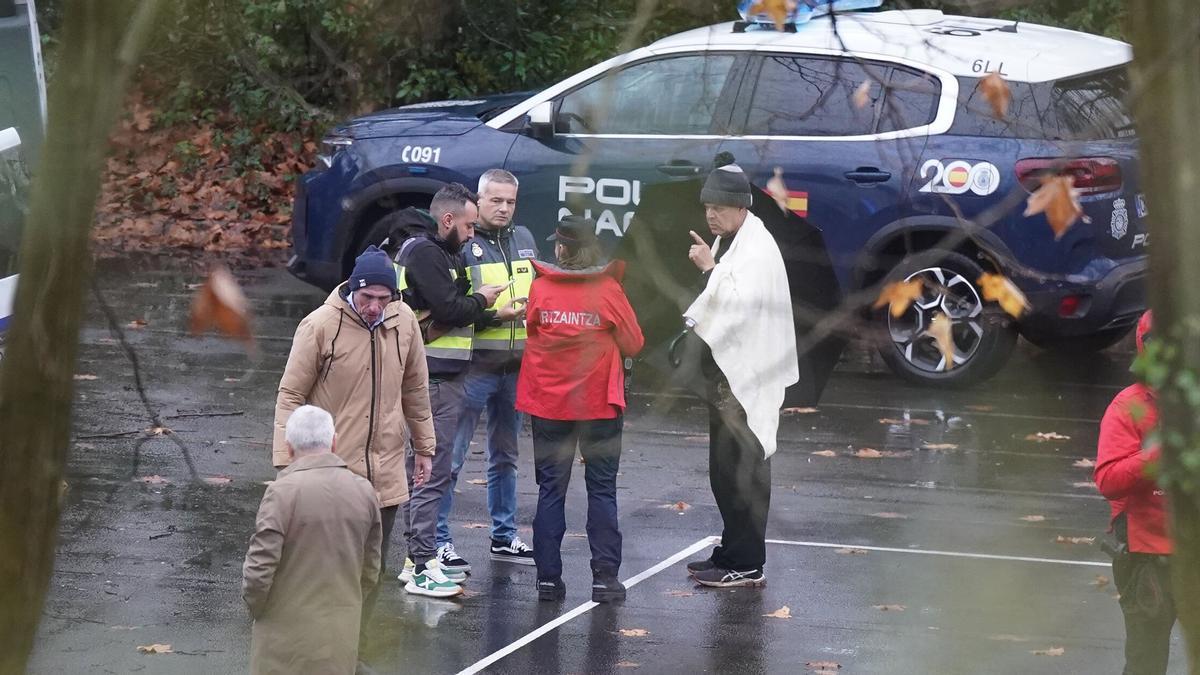 Imagen del desalojo del edificio ocupado de Martutene
