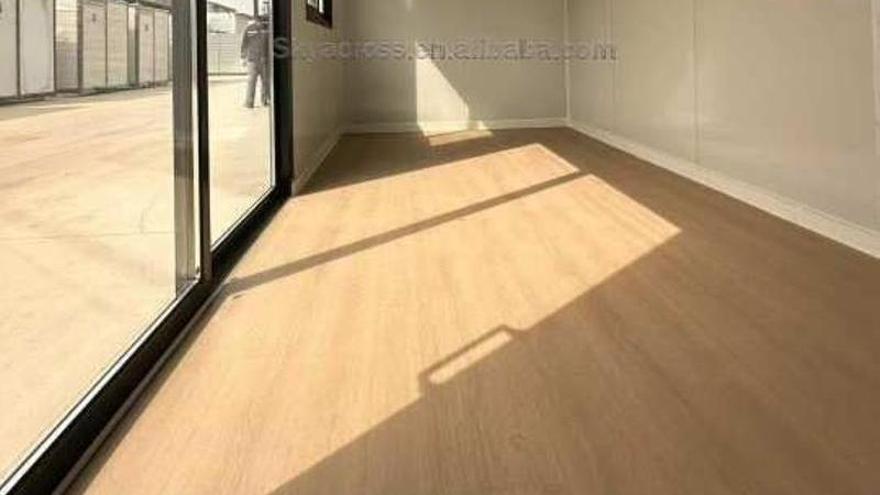 El interior de la casa prefabricada de Amazon