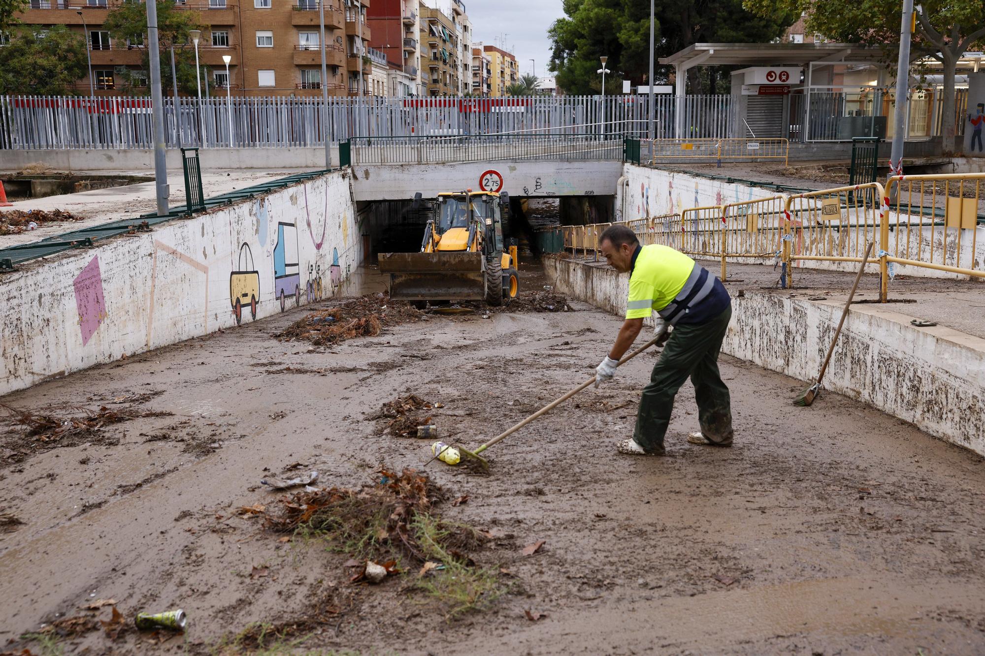 En imágenes: Valencia amanece en alerta roja por lluvias torrenciales