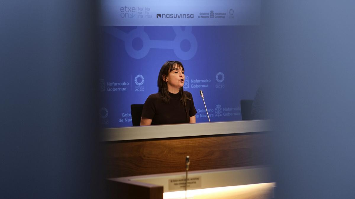 Begoña Alfaro, este martes en la presentación de la Marca EtxeON.