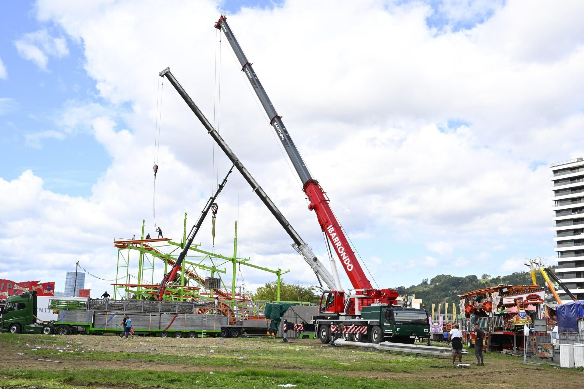 En fotos: las barracas se despiden del parque Etxebarria hasta el año que viene