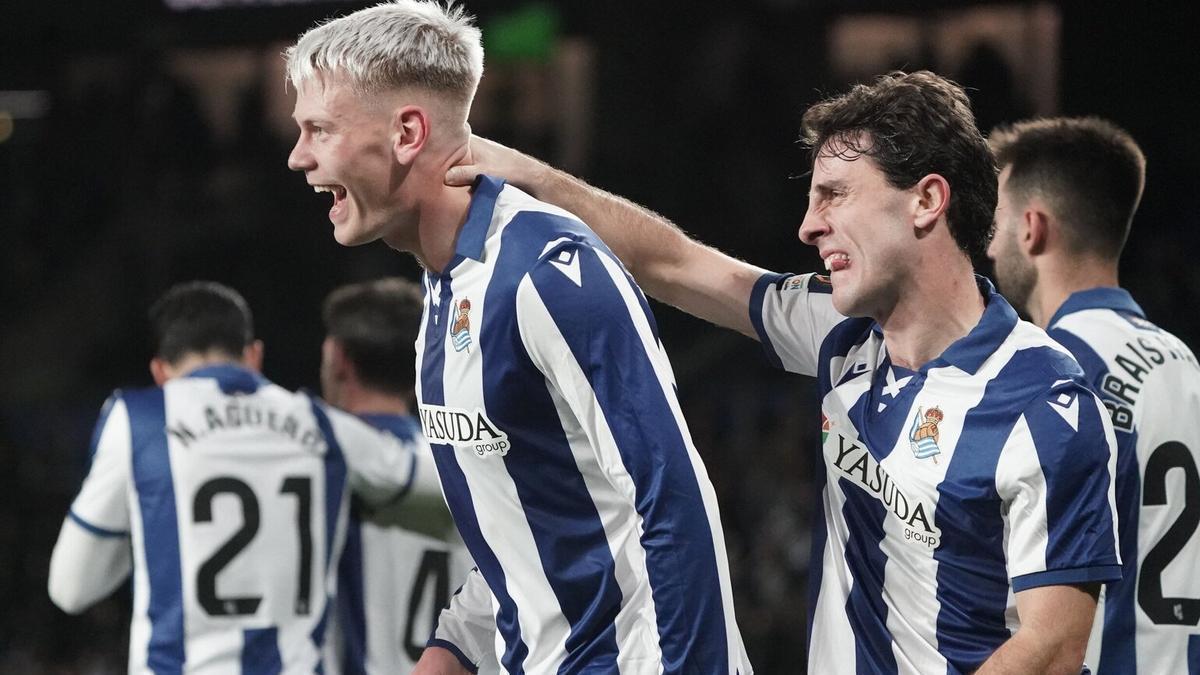 El jugador de la Real Sociedad Orri Óskarsson