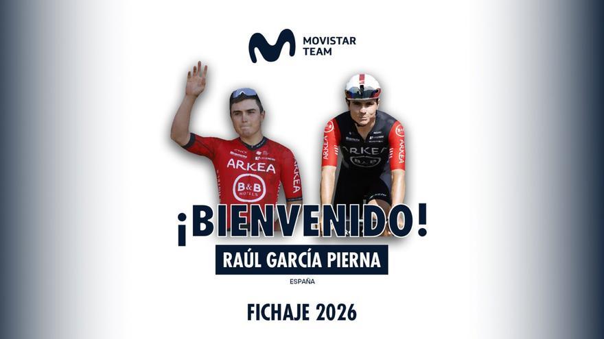 Raúl García Pierna ficha por el Movistar Team hasta 2028