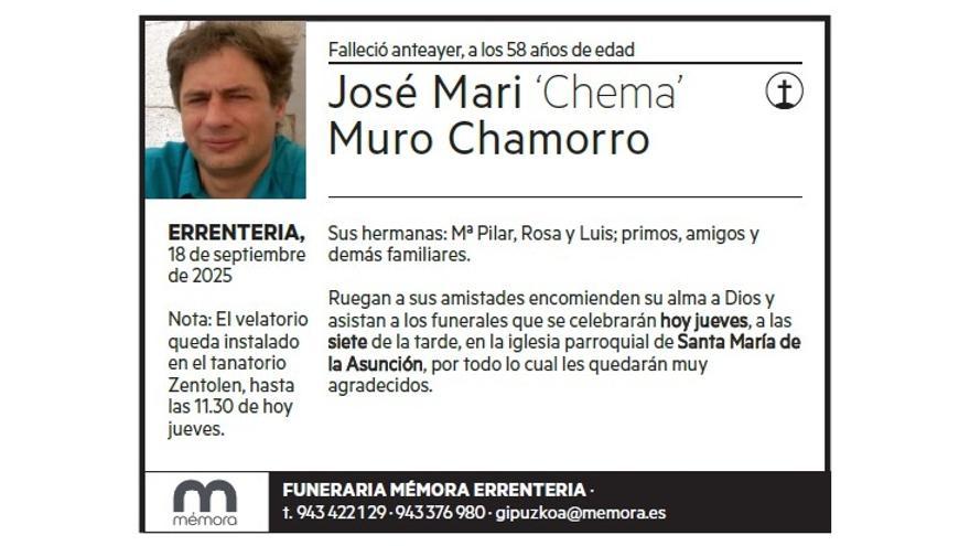 JOSE MARI MURO CHAMORRO