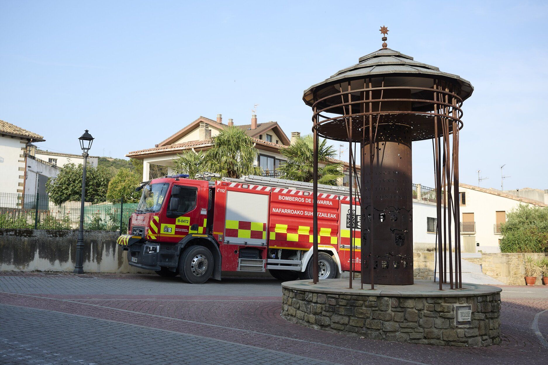 Imágenes de la zona afectada por el incendio en Enériz