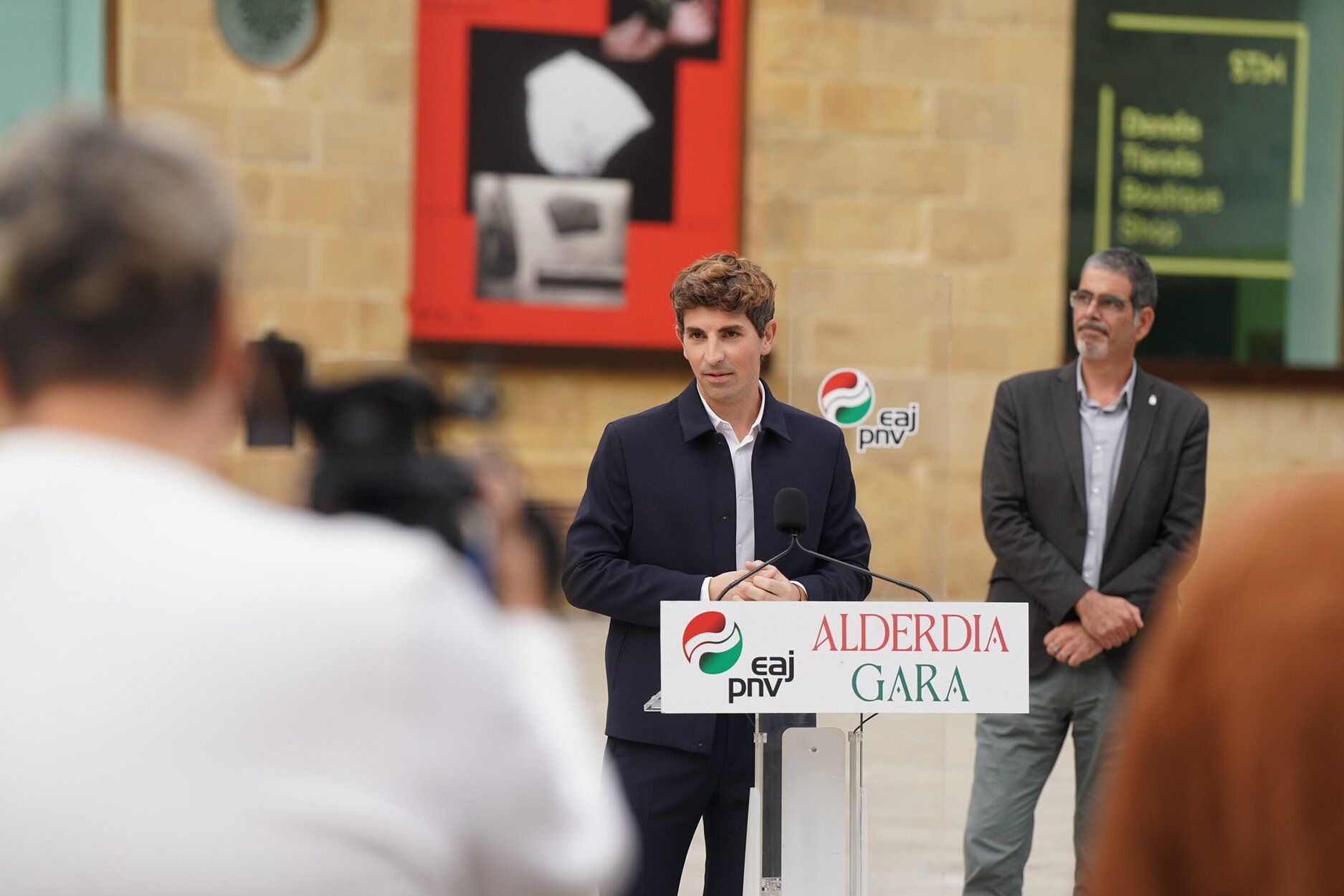 Jon Insausti, en la presentación como candidato a alcalde