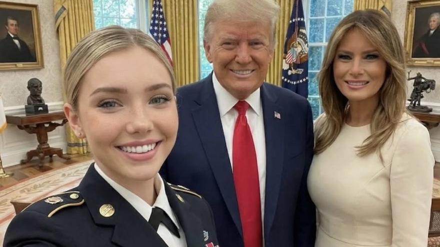 Jessica Foster, la guapa soldado partidaria de Trump triunfó en las redes, pero que fue creada por IA