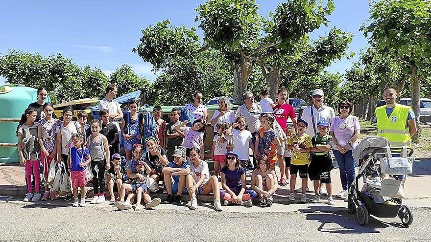 Algunos de los participantes en La Barca durante la celebración del Día del Medio Ambiente. Foto: cedida