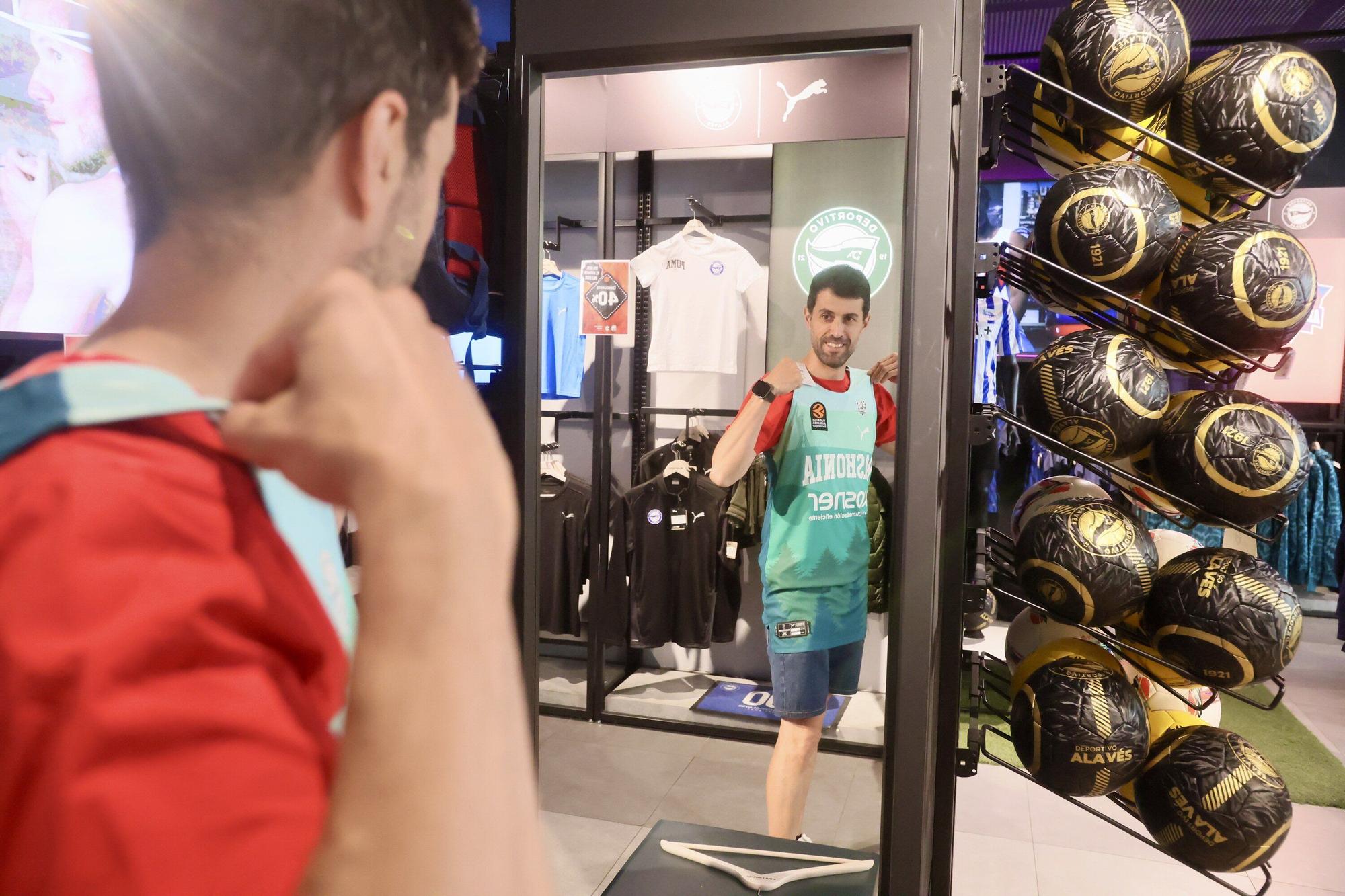 En imágenes: Alavés y Baskonia homenajean al Gorbea en su tercera equipación