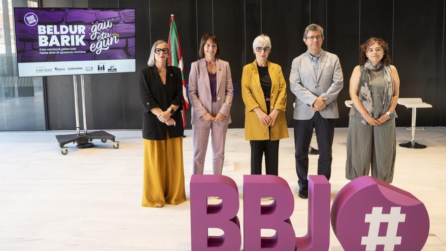 'Beldur barik, gau eta egun', el nuevo lema de la campaña contra las agresiones machistas en fiestas