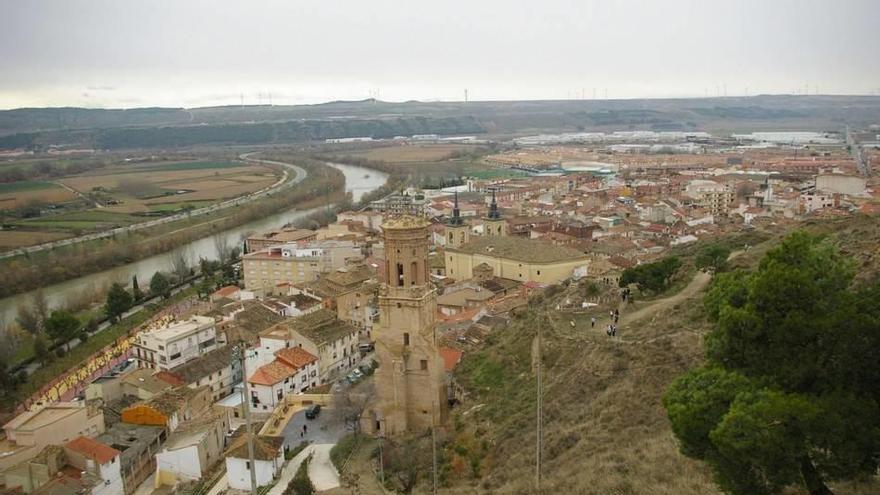 Vista panorámica de Peralta, que cuenta con unos 6.000 habitantes.