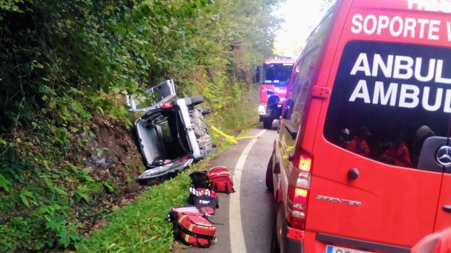 Fallece el hombre de 89 años herido en un accidente de tráfico en la N-121-B en Baztan