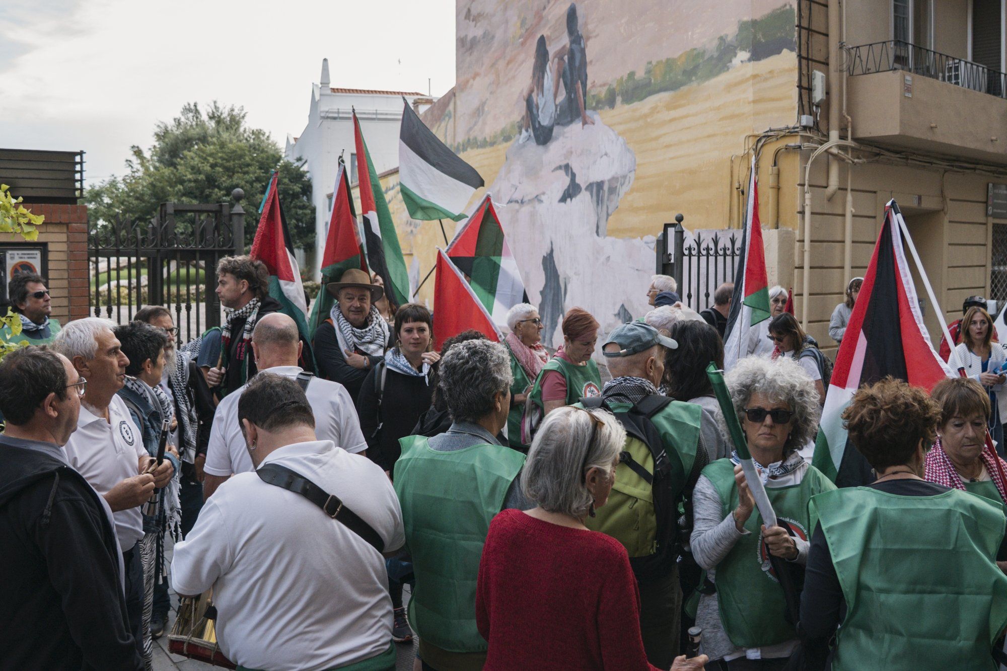 Fotos de la marcha pro Palestina 'Ibaitik Itsasora' en Tudela