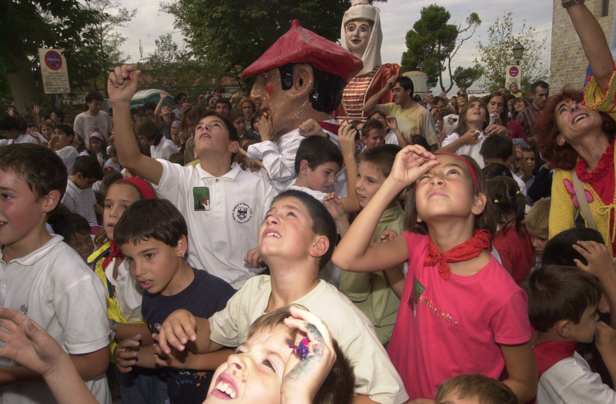 Protagonistas del cohete de San Fermín Txikito a lo largo de los años