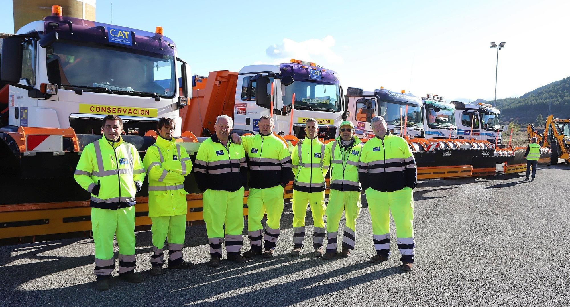 El Centro de Conservación de Carreteras de Liédena, preparado para el invierno en Navarra