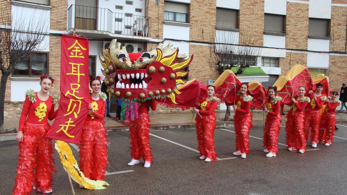 Jóvenes de Tudela poniendo en valor el Año Nuevo Chino.