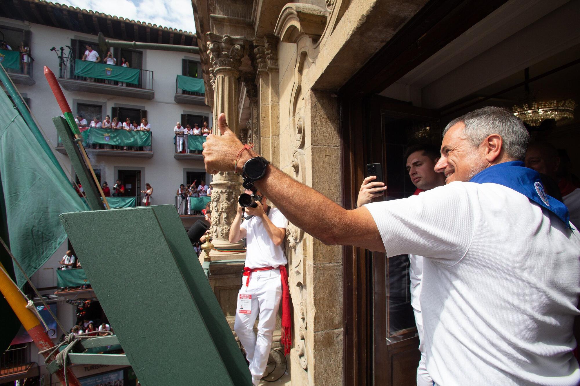 Fotos del  Chupinazo de San Fermín 2025 en Pamplona: ¡La fiesta más internacional se enciende con un grito solidario por Palestina!