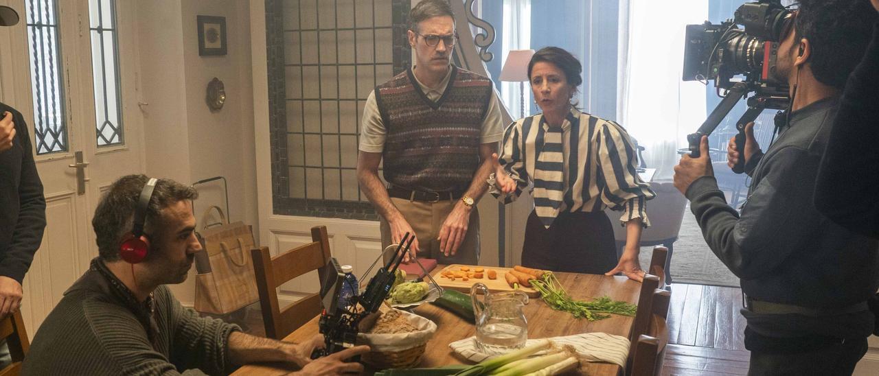 En imágenes: Vitoria acoge estos días en Villa Sofía el rodaje de ‘Insólita gente translúcida’