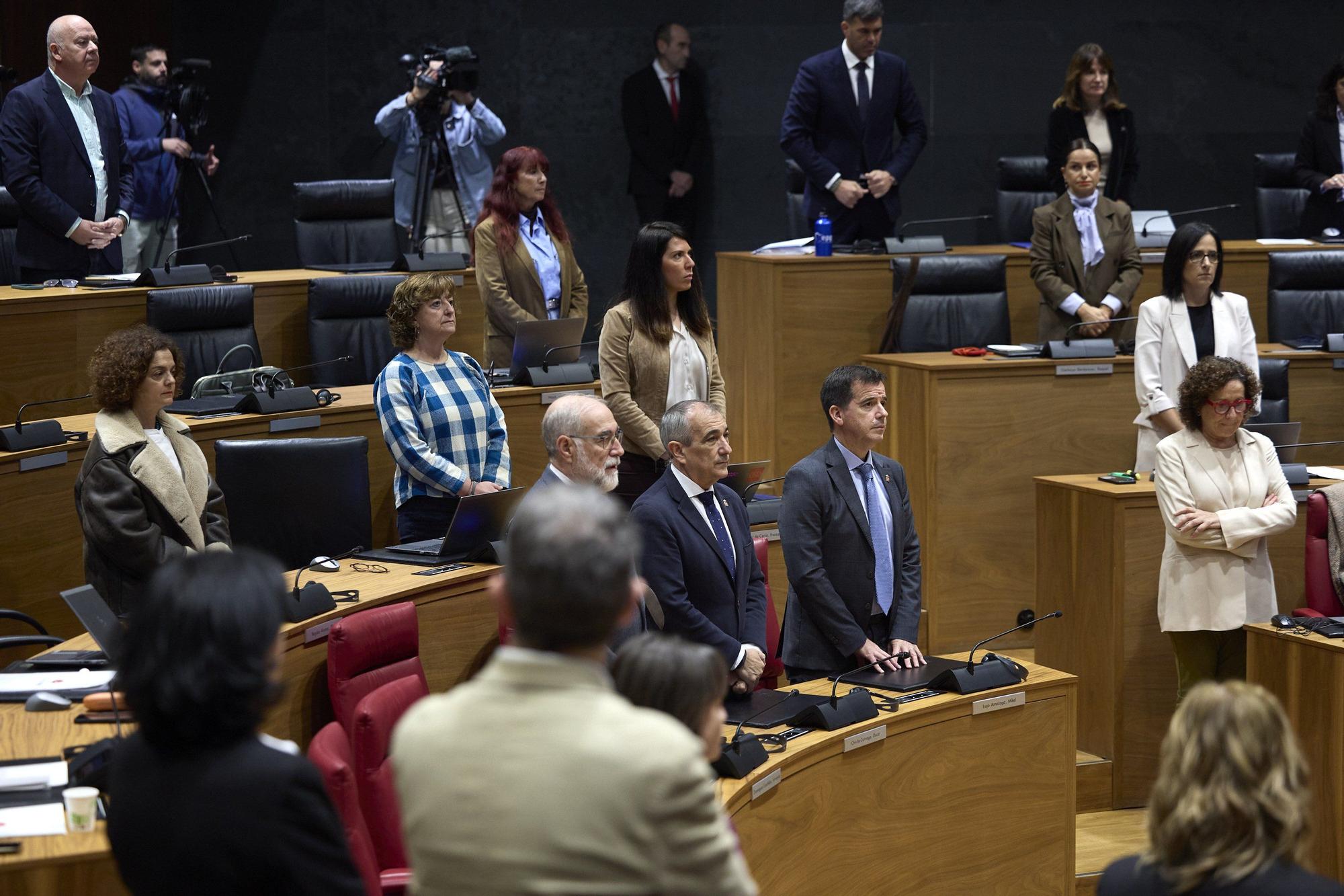 Fotos del pleno del Parlamento de Navarra del jueves 30 de octubre