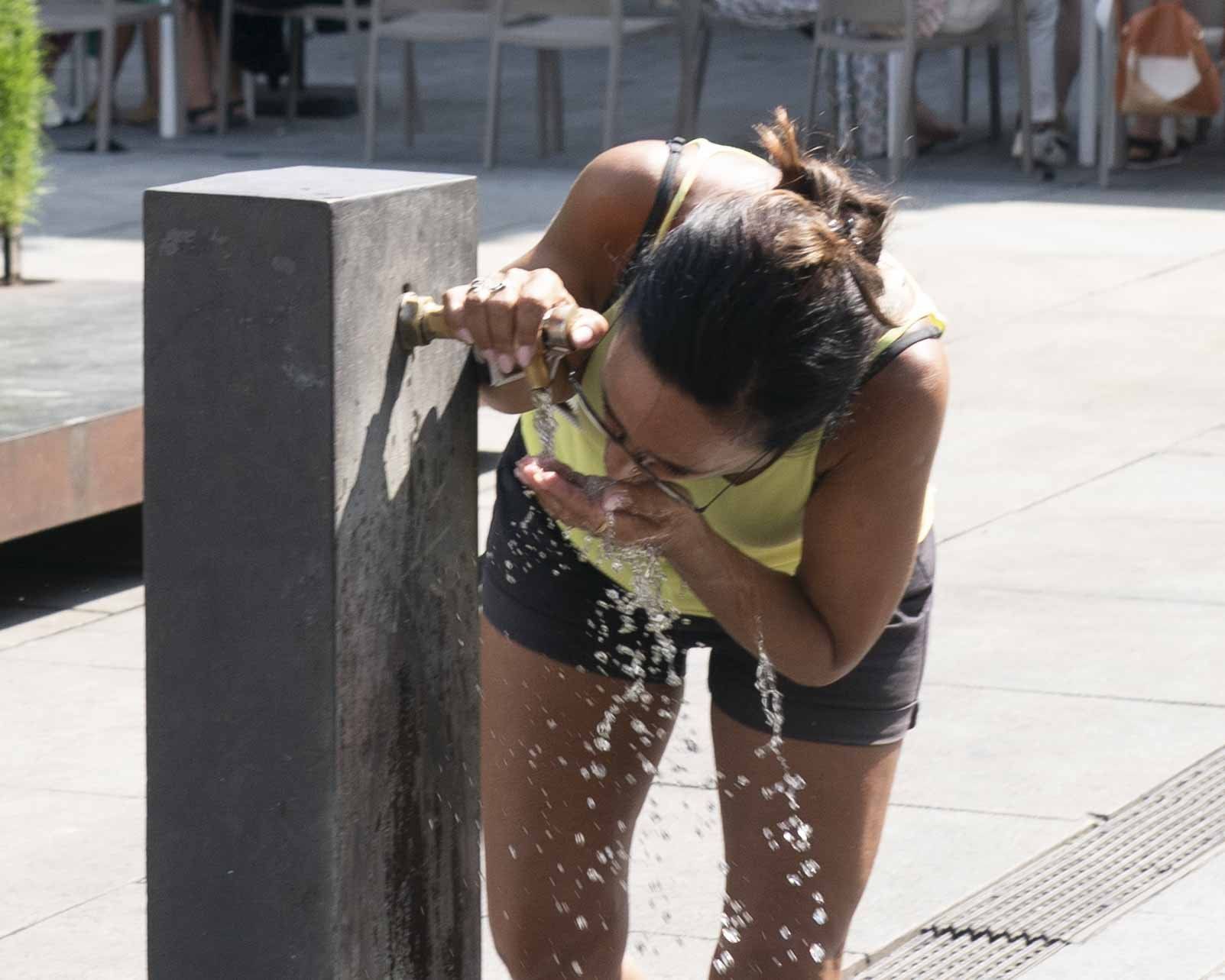 En imágenes: Vitoria hace frente a la ola de calor
