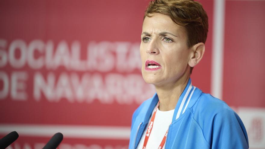 María Chivite acusa a la derecha de “recurrir a mantras falsos” para dañar la imagen de Navarra