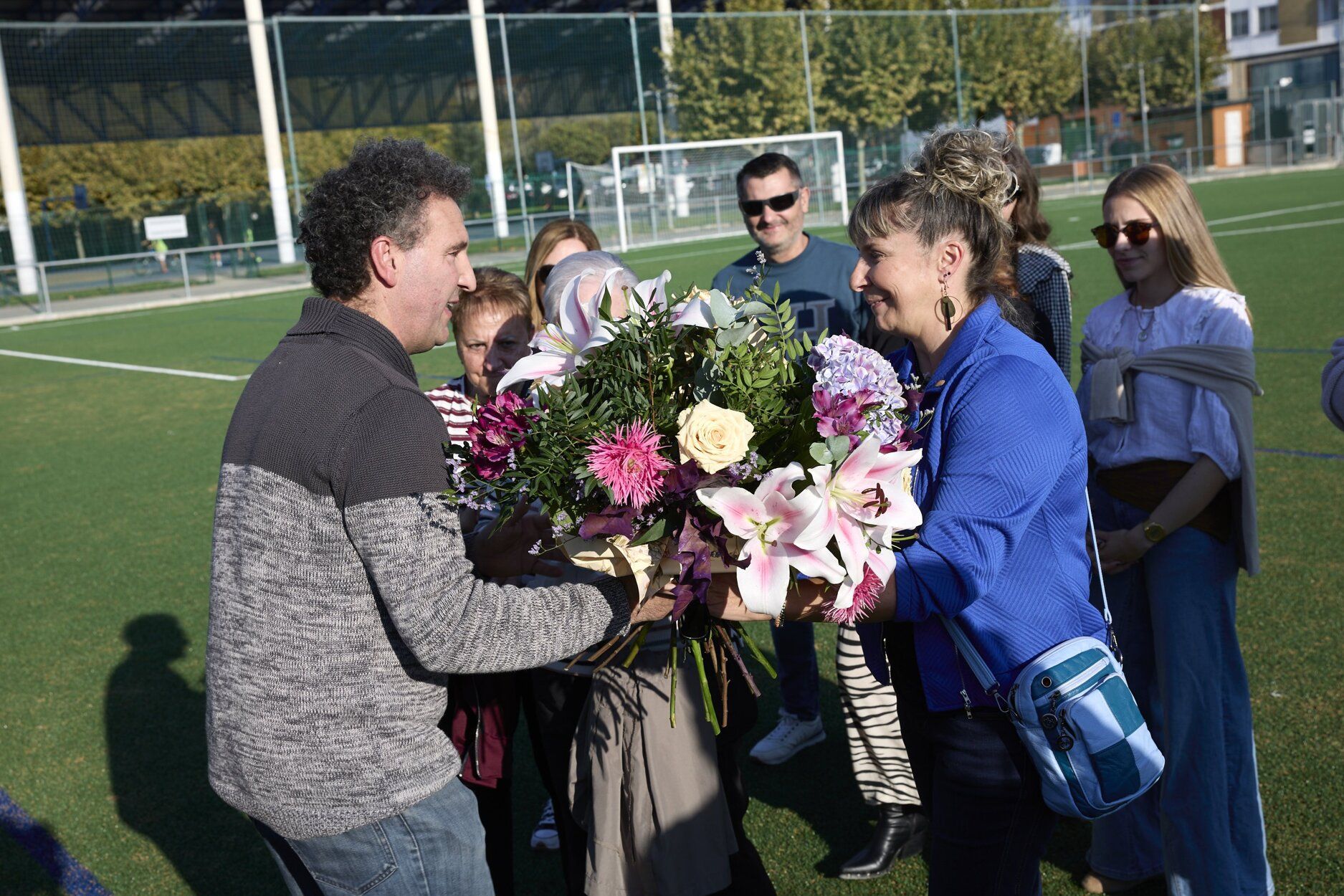 Fotos de la inauguración del campo de fútbol de Berriozar