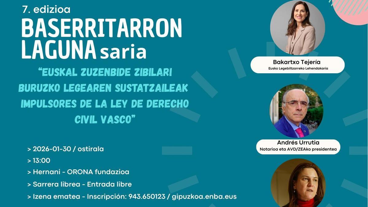 Cartel de la séptima edición de Baserritarron Laguna saria