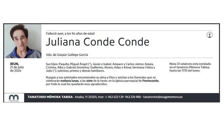 JULIANA CONDE CONDE